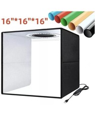 16in LED Photo Studio Light Box Portable Folding Photography Shooting Tent Kit