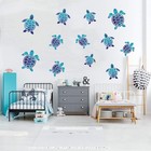 Sets Turtle Wall Decal Bathroom Decal Decorative for Bedroom DIY Nursery