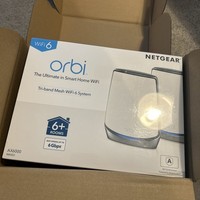 NETGEAR Orbi RBK852 AX6000 Tri-Band Mesh Wi-Fi 6 System  - Router and Satellite
