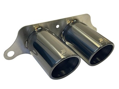 Top Speed Pro1 89mm Gunmetal Exhaust Tips Porsche 997 991 GT3 RS 911R