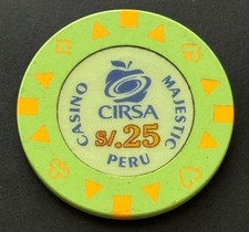 Lima Perú Cirsa Casino Majestic Casino S/.25 Ficha en fichas