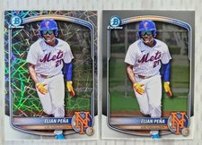 2025 Bowman Draft Mega - Prospect Mojo Refractor and Base #BDC-115 Elian Pena