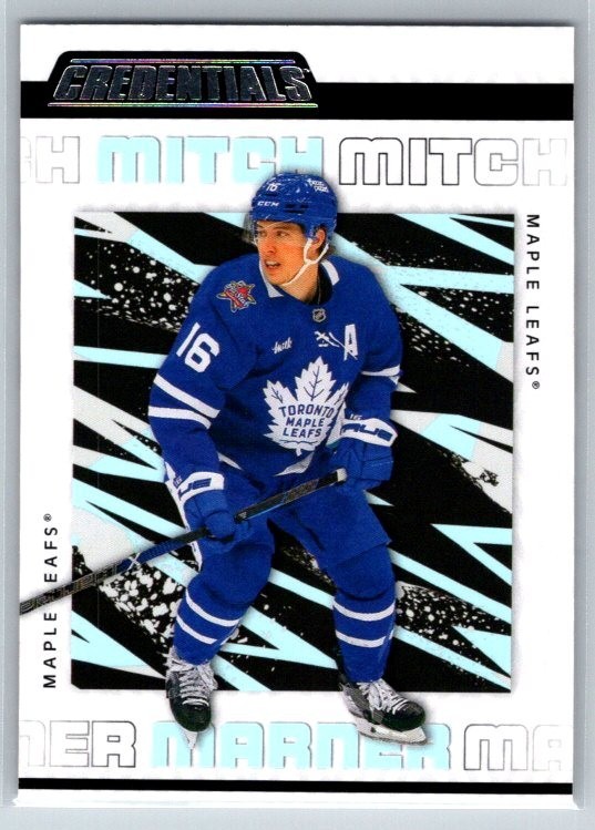 2023-24 Upper Deck Credentials Ice Blue #85 Mitch Marner Toronto Maple Leafs