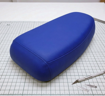 Honda ATC 90 Seat Cover For 1974 To 1978 Models Blue Vinyl Seat