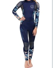 Seavenger Alpha 3mm Neoprene Fullsuit Wetsuit Dark Blue Floral Women s Size 13