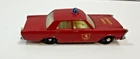 1966 VINTAGE "MATCHBOX" LESNEY No. 55/59 FORD Galaxie Fire Chief
