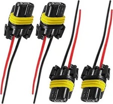 4 PCS 9005 9006 9012 HB3 HB4 Female Adapter Wiring Harness Socket Style: 4 PCS