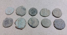 Lot of 10 Ancient Coins Dirty Crusty Authentic + Bonus Item