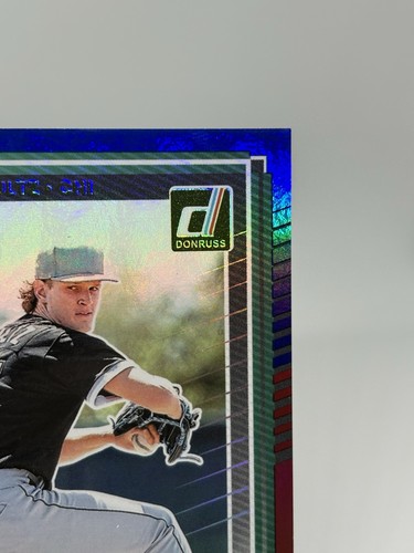 2025 Panini Donruss - Rated Prospects Noah Schultz #200 (RC) Rosso e Blu Parallelo - Foto 5 di 10