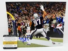 Rob Gronkowski SIGNED New England Patriots 8x10 Photo Pro Cert COA NFL CHAMP