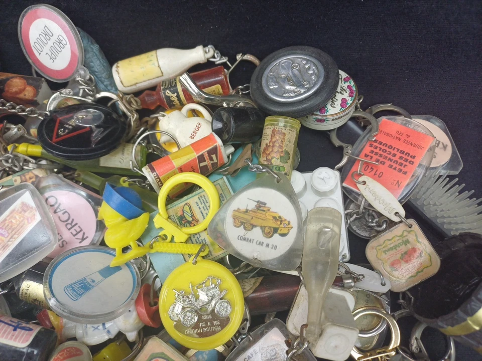 Lot 225 porte-clefs vintage ancien publicitaire - Photo 4/4