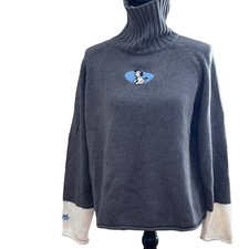 Vintage The Disney Store Gray 101 Dalmatians Long Sleeve Knit Sweater Size L