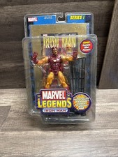 ToyBiz Iron Man Series I Marvel Legends SEALED Gold Foil Ver Figure 2002 H55