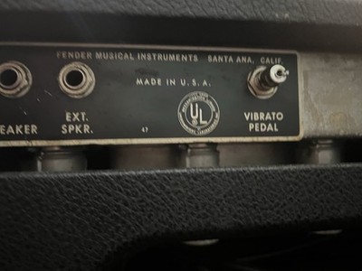Fender Blackface Bandmaster/Showman Amp Head Back Panel