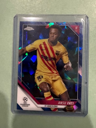 2021 Topps Chrome Sapphire UEFA Champions League Ansu Fati #29 card