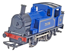 Hornby R255 OO Gauge 0-4-0 Industrial Steam Tank Loco 7178 Blue Runners Unboxed.