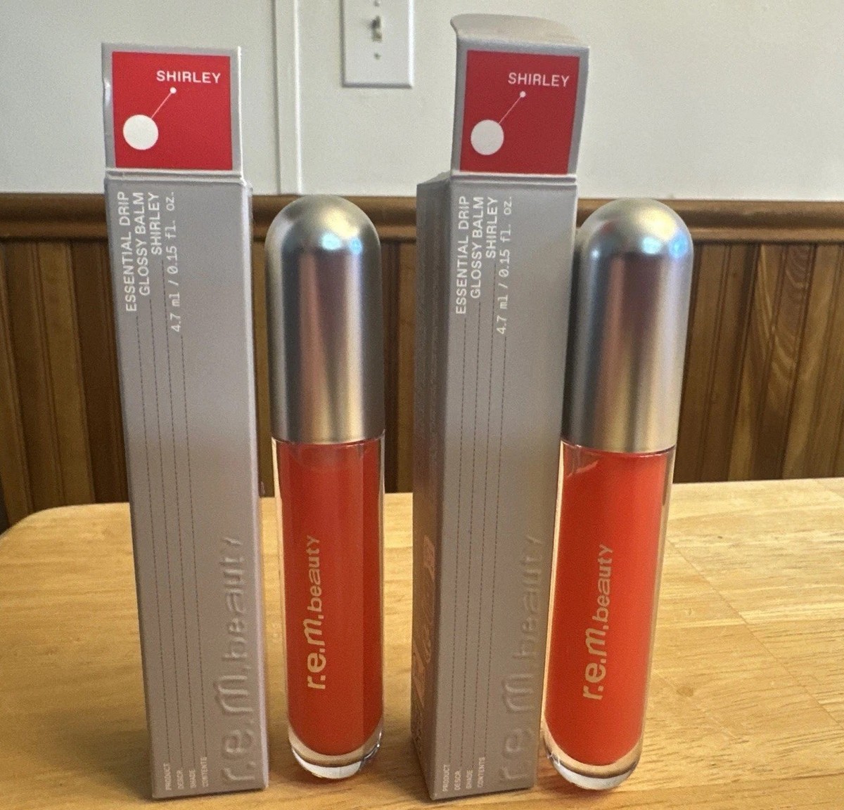 REM r.e.m. Beauty Essential Drip Glossy Balm Shirley 0.15 Oz 4.7mL
