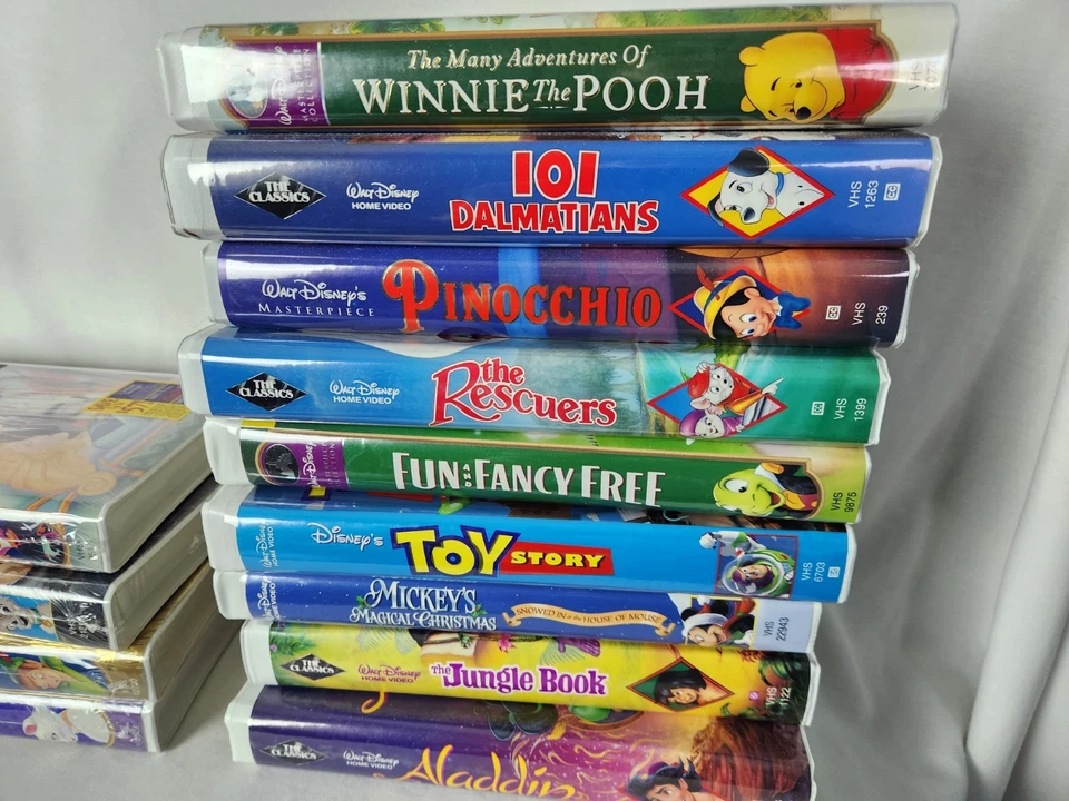 CLASSIC Vintage DISNEY Masterpiece VHS Lot of 13 - 4 NEW - Cool Selection BUP - Image 3 of 4