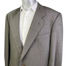 Ermenegildo Zegna Soft Blazer Men 46R Wool 2 Button Tweed Sport Coat Jacket