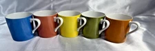 Vintage LIPPER & MANN Tea Pot Set w/5 Multicolor Cups Mid-Century Limited #8/75