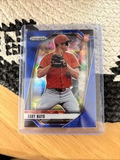 2025 Panini Prizm Baseball Coby Mayo Blue Cracked Ice Prizm #70 Rookie RC