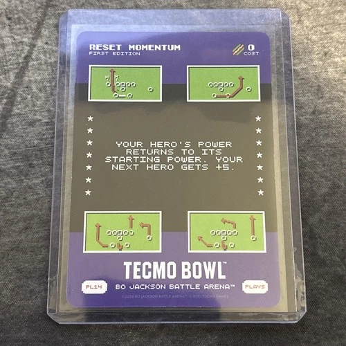 2026 Bo Jackson Battle Arena TECMO BOWL PL-14 Reset Momentum 1st Edition SSP!!