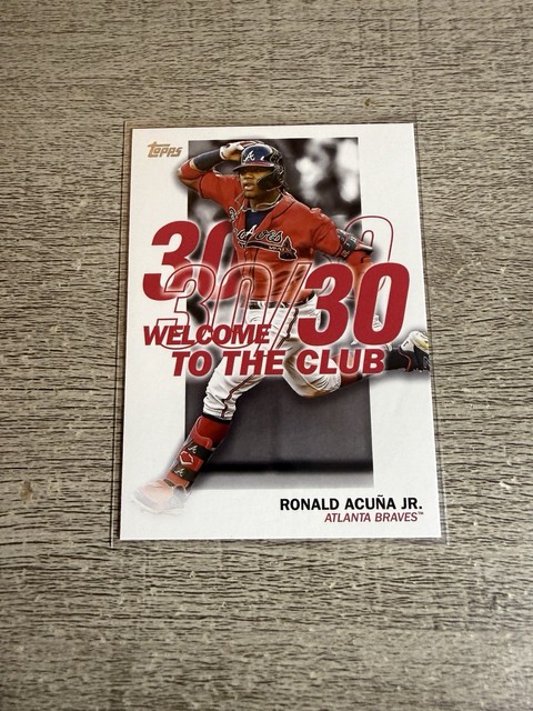 2023 Topps #WC-1 Ronald Acuña Jr. Atlanta Braves Welcome to the Club