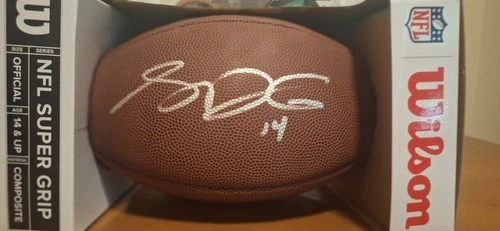 Sam Darnold Autographed Wilson NFL Football -  Beckett Witnessed