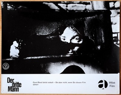 1 orig. Kino Aushangfotos ''Der dritte Mann'' Orson Welles 1 Lobby Card WA 60er