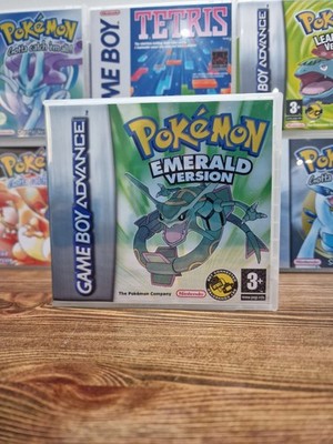 Pokemon Smaragd - Ersatz Klar Kunststoff Spiel Hülle / Box Nintendo Gameboy GBA
