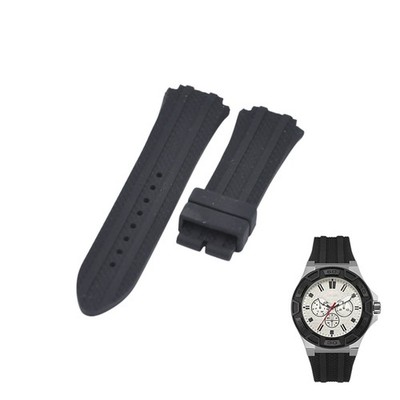 W0674G3 20mm Black Rubber Watch Strap For Guess