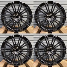 22x9.5 Wheels For Range Rover Evoque Velar 5x108 Gloss Black 22" New Rims Set 4