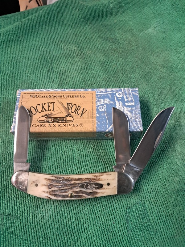 Case XX Tony Bose 3 blade unused SOWBELLY pocket knife 
