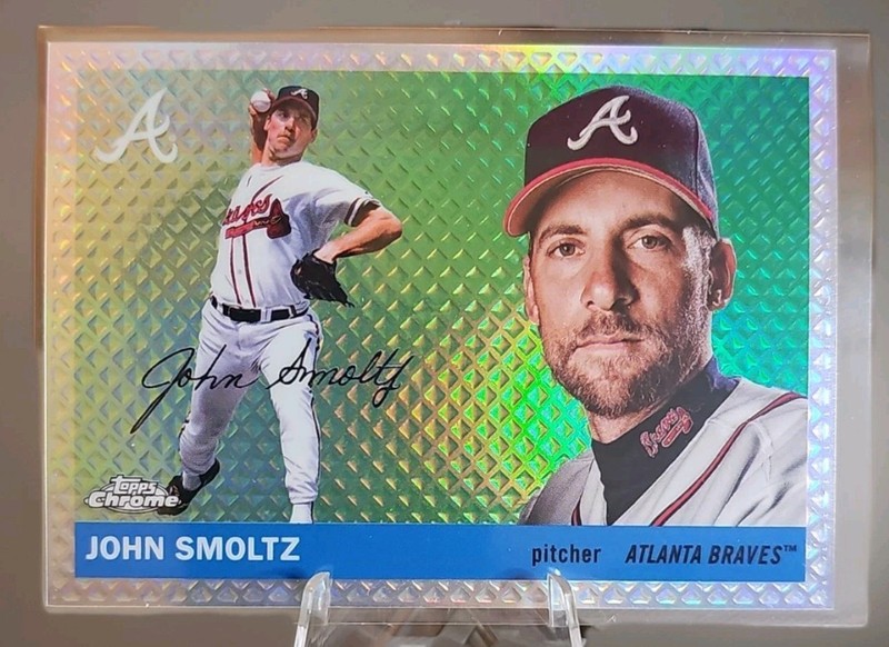 2025ToppsChromePlatinum John Smoltz DiamondEtch Refractor9/55 Atlanta Braves SSP