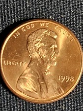 1998 Lincoln Memorial Penny Nice Collection Coin For The Yrs, (MS)    # 98