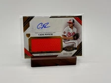 2025 Topps Tier One Cade Povich Jumbo Relic Auto RC 45/199 AJR-CP