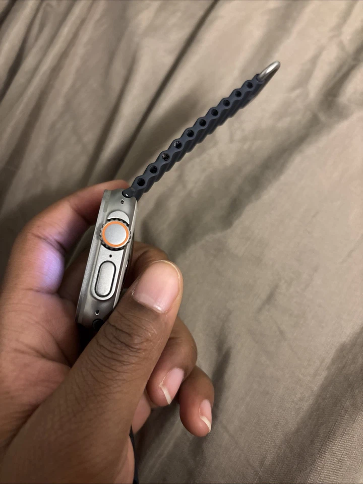 Apple Watch Ultra 49mm Titanium Case with Black/Gray Trail Loop Band (GPS + Cell - Image 2 of 4