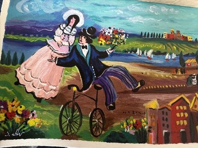 Shlomo Alter JUST MARRIED Hand Signed Limited Edition Art