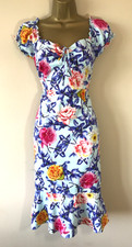 JOE BROWNS Boho Floral Soft Ruffle Hem Midi Dress 10 Summer Holidays Cruise