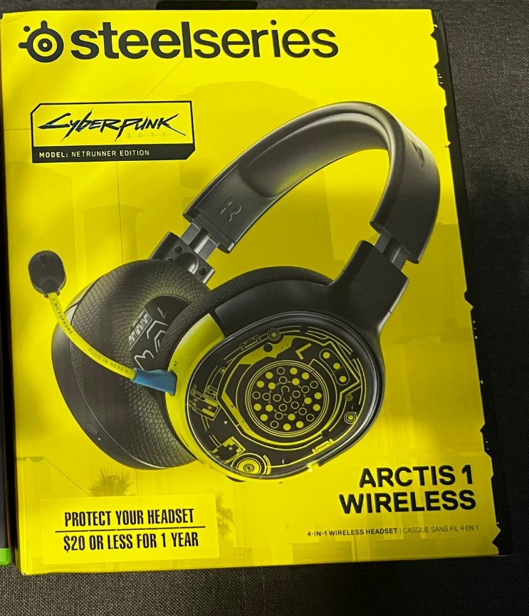SteelSeries Arctis 1 Wireless Gaming Headset - Cyberpunk Edition