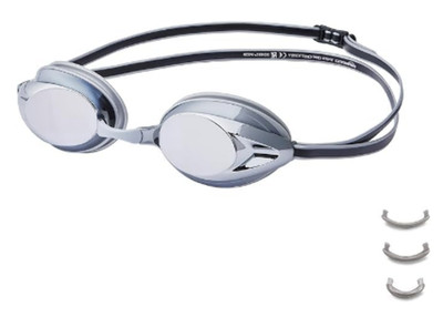 Mirrored Swimming Goggles, Adult Unisex, Silver - Yalz Store