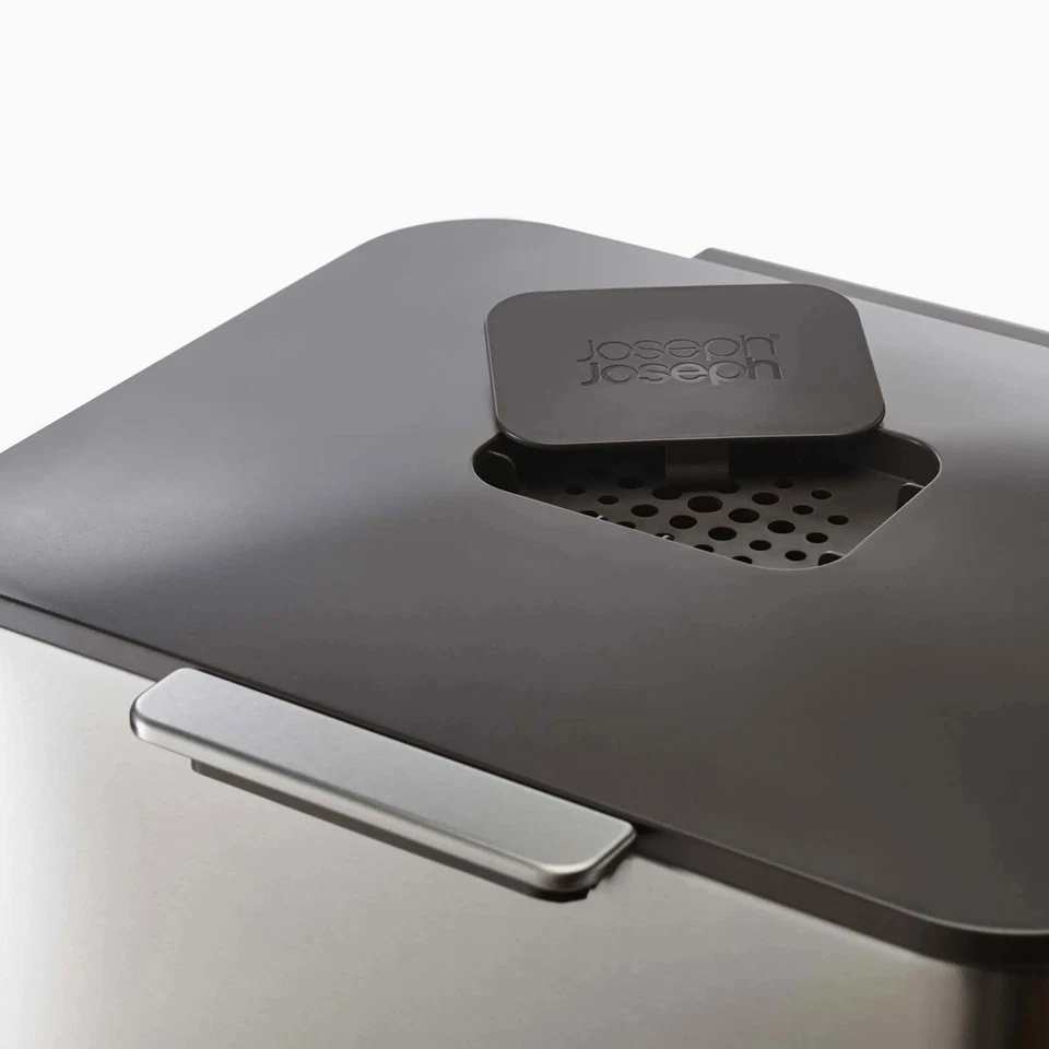 JOSEPH JOSEPH Totem Max Pattumiera Raccolta Differenziata 60L Acciaio 81x40cm - Immagine 4 di 4