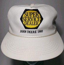 1990s Vintage John Deere Hat Dealer Farm Trucker Hat Cap K-Products Made in USA