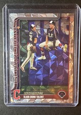 2025 Topps Series 1 - Checklist Steven Kwan, Will Brennan #26 Diamante Foil