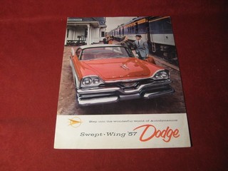 1957 Dodge Large Prestige Sales Brochure booklet Catalog Original Old