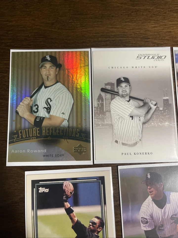 Tarjetas de béisbol con tarjetas del equipo de los Medias Blancas de Chicago Foto 3 de 4