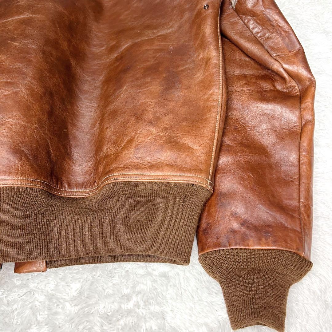 Buzz Ricksons Type A1 leather jacket vintage y2k - image 10