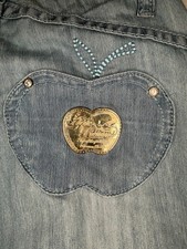 Apple Bottom Low Rise Skinny Jeans "Top of the Pickings" Apple Womens Sz 1/2 Y2K