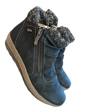 Spring Step Cleora Ankle Boots Booties Shoes Womens Size EU 39 US 8 Black EUC