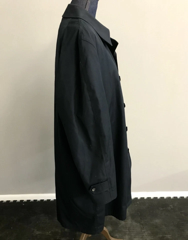 Navy Trench coat Vintage With Removable Thermal Insert Size 40R - Image 2 of 4